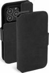 Kaitse&uuml;mbris kaanega Leather PhoneWallet, Apple iPhone 13 Pro, naturaalsest nahast, must, Krusell