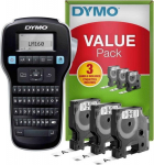 DYMO LabelManager 160 Label Maker Starter Kit with 3 rolls of D1 Label Tape | Handheld Label Printer Machine | QWERTY Keyboard | Ideal for Office or Home
