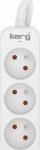 KERG power strip 3 sockets 3m 16A