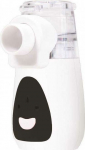 Intec Turbo Mesh white - Performance of nebulization [ml/min]: medium 0.2 ml/min | Equipment: baby mask I adults, mouthpiece, kabel USB, protective cap membranę