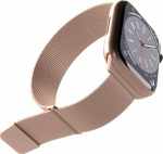 Puro Puro Milanese Magnetic Band - Stainless steel strap do Apple Watch 38/40/41 mm (pink gold)
