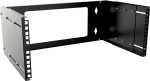 Lanview 19" 4U Adjustable Depth Open, Frame Rack Wall Mount - Black