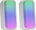 Mars Gaming MSRGBW Bluetooth Stereo Speakers / 15W / 3.5mm Audio / RGB / USB