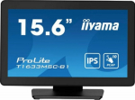 iiyama ProLite T1633MSC-B1, 39.6 cm (15.6"), Projected Capacitive, 10 TP, Full HD, USB, kit (USB), black - touch monitor (16:9), screen size: 39.6 cm (15.6"), Projected Capacitive, multi touch (10 points), 1920x1080 pixels, VESA mount (100x100 mm), r ...