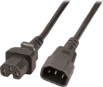 EFB Elektronik EFB Warmger&auml;teverl. C14 180&deg;-C15 180&deg;,sw,2.0m,3x1.00mm
