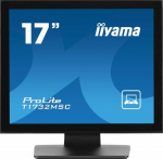 iiyama ProLite T1732MSC-B1SAG, 43.2 cm (17"), Projected Capacitive, 10 TP, kit (USB), black - touch monitor (5:4), 43.2 cm (17"), Projected Capacitive, multi touch (10 points), 1280x1024 pixels, VESA mount (100x100 mm), response time: 5ms, brightness ...