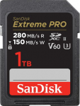 SanDisk PRO 1TB V60 UHS-II SD CARDS, 280/150MB/S V60 C10 UHS-II