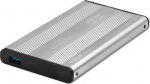 Qoltec Obudowa | disk compartment HDD SSD 2.5" SATA3 | USB 3.0 | Silver