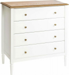 Atmosphera Solen Chest of Drawers 4 white drawers