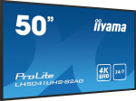 iiyama ProLite LH5041UHS-B2AG, 24/7, 4K, USB, RS232, Ethernet, kit (RS232), black - TFT screen, 16:9, screen size: 126 cm (50"), resolution: 3840x2160 pixels, VESA mount (400x400 mm), speaker, response time: 9.5ms, brightness 500cd, viewing angle 178 ...