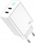 Ładowarka Jellico JELLICO ładowarka sieciowa EU19 GaN PD 40W 2xUSB-C Biały