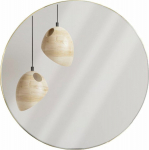 Vilde Mirror Round wall mirror in gold metal frame gold 55 cm