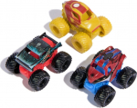 Spin Master Marvel Monster Jam: Mini Jams - Iron Man / Venom / The Amazing Spider-Man 3 Pack Bundle (20149558)