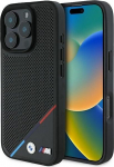 BMW M Perforated Tricolor Line MagSafe Hardcase for Apple iPhone 16 Pro