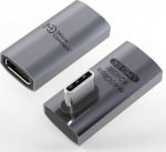 MicroConnect Premium USB4 Gen 3x2 USB-C, angeled straight adapter