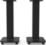 ?KAU KANTO AUDIO 22" TALL FILLABLE SPEAKER STANDS WITH ISOLATION FEET - BLACK (PAIR)