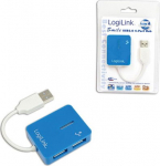 Logilink | USB 2.0 Hub 4-Port, Smile, Blue