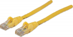 INTELLINET Patchkabel RJ45 U/UTP Cat6 0.50m Lever protection yellow