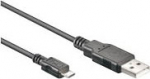 Wentronic goobay - USB 2.0 Kabel - USB 2.0 Typ A (M) - micro USB 2.0 Typ D (M) - 3 m - schwarz