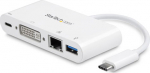 StarTech.com USB-C ADAPTER MULTIPORT DVI, DVI-I RJ45 USB-A