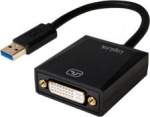 Adapter USB LogiLink USB - DVI Czarny (UA0232)