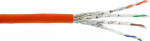 InLine Cable Installation S/FTP, PiMF, Cat.7a, AWG23, 1200MHz, halogen Free, Orange, 100m (70100I)