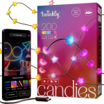 Twinkly Candies &ndash; 200 Star-shaped, Green Wire, USB-C