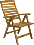 Chair FINLAY 62x66xH110cm with armrests, acacia