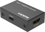 MicroConnect 8K@60Hz HDMI repeater up to, 10m, 4K@60Hz up to 13m, 4:4:4