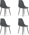 Leobert Krzesło WAT dark / black legs x 4