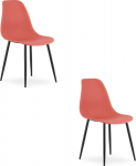 Leobert Krzesło WAT cinnabar / black legs x 2