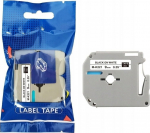Tape BROTHER M-K221 9mm x 8m black on white replacement