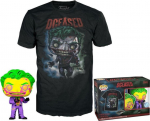 Funko Pop! & Tee (Adult): Comic Cover DC - The Joker (Blacklight) (Special Edition) Vinyl Figure & T-Shirt (L)