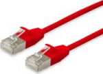 Equip Patchkabel Cat6A SlimFlex F/FTP 0.15m rot LSZH 2xRJ45 Polybeutel