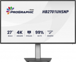 Iiyama ProGraphic HB2701UHSNP-B1 27 IPS Black 2.0 3840 x 2160 (4K) HDMI DisplayPort USB-C 60Hz Dockingsk&aelig;rm