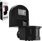 Maclean Motion and twilight sensor MCE25 B/B 180 degrees, max 1200W, z black iris, 5-12m