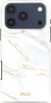 MIO White Marble Magsafe Compatible for iPhone 17 Pro Max, light brown