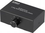 SpeaKa Professional SP-AS-500 4 Port RCA audio switch, metal housing - Audio/Multimedia