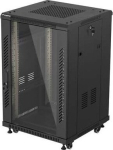 Lanberg FF01-6618-12B rack cabinet 18U Freestanding rack Black