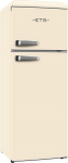 ETA Refrigerator | ETA253390040EN Storio Retro | Energy efficiency class E | Free standing | Height 148.2 cm | Double Door | Fridge net capacity 170 L | Freezer net capacity 45 L | 38 dB | Beige