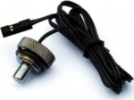Bitspower Sealing plug with temperature Sensor G1/4 Zoll IG - 90 cm, shiny black