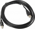 Cable USB Lanberg USB-A - USB-B 3 m Czarny (CA-USBA-10CC-0030-BK)