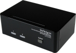 StarTech.com Dual DVI VGA 2 Port Monitor Audio Switch 2-fach KVM Umschalter USB 2.0 1920x1200 - 2 x USB 2.0 4 x DVI-I 4 x Klinke (Buchse)