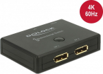 DELOCK Displayport 2 - 1 Switch bidirectional 4K 60 Hz