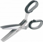 GEFU 12660 kitchen scissors 191 mm Black, Stainless steel Herb
