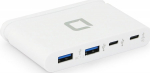 Dicota USB-C Hub 4w1 White