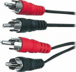 Cable PremiumCord RCA (Cinch) x2 - RCA (Cinch) x2 RCA (Cinch) - RCA (Cinch) 5m czarny (kjackcmm2-5)