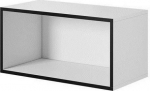Cama MEBLE Cama open storage cabinet ROCO RO4 75/37/37 white/black