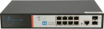 Extralink VICTOR PoE Switch, 8x Gigabit PoE/PoE+, 2x SFP, 1x Console Port, 150W, Managed
