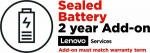 Lenovo Warranty | 2Y Sealed Battery Add On | 2 year(s)